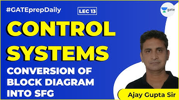 Control Systems| Conversion of block diagram into SFG |Lec 13 | GATE Electrical and Electronics Engg