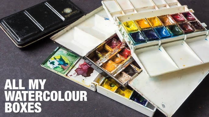 How to make a mini watercolour palette - lots of ideas for tiny