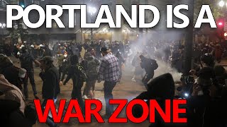 Portland George Floyd Protests Looks Like a WAR ZONE