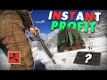 RUSHING for a LUCKY AIRDROP on WIPE DAY for INSTANT PROFIT! - Rust Solo Survival #1