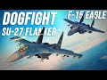 F-15 Eagle Vs Su-27 Flanker Dogfight | Digital Combat Simulator | DCS |