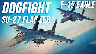 F-15 Eagle Vs Su-27 Flanker Dogfight | Digital Combat Simulator | DCS |