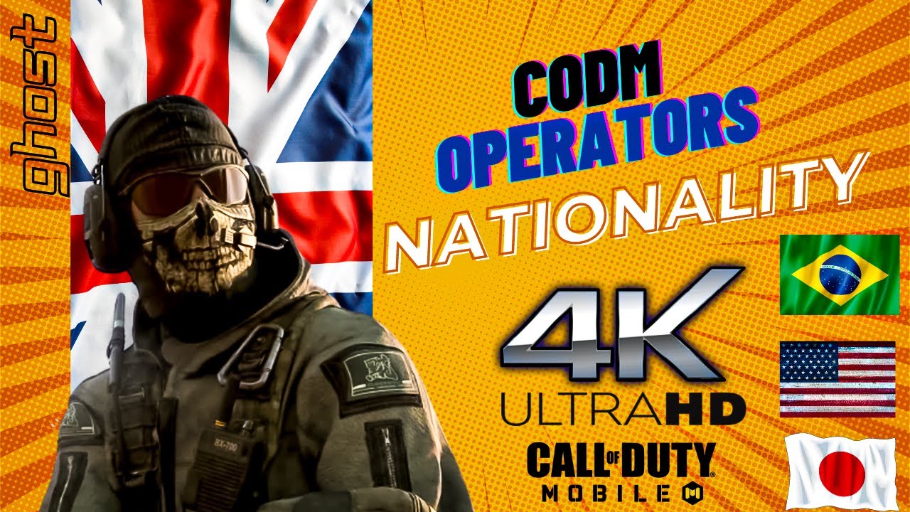 Cod Mobile All Operators Nationality 4K - YouTube