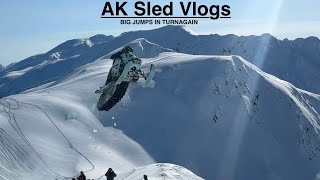 Snowmobile Jumps in Turnagain Pass! AK Sled Vlogs