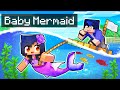 Playing as a SECRET Baby MERMAID In Minecraft!