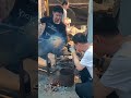 The relaxing process of making a glass flower vase, a super healing handmade craft.#shorts