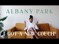 UNBOXING: Albany Park, Albany Sofa in Velvet Mustard!