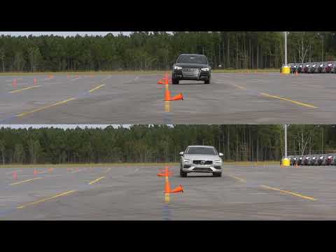 SLALOM 2019 Audi A4 vs 2019 Volvo S60 Cone course