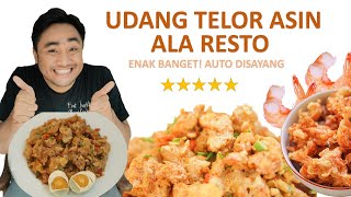 Udang dan telur di masak begini saja...!! Enak lezat banget