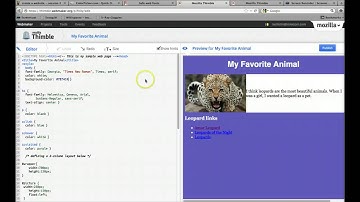 Session 2: Adding CSS to Thimble