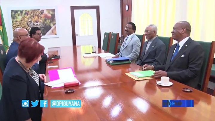 President David Granger meets Opposition Leader to...
