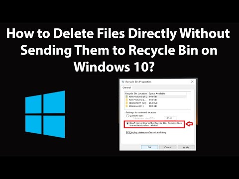 How to Delete Files Directly Without Sending Them to Recycle Bin on Windows 10?