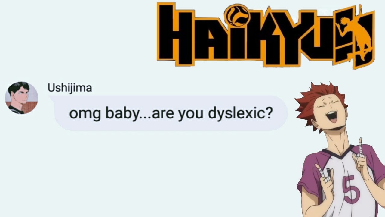 Haikyuu Texts short UshiTen YouTube