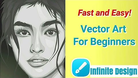 Vector art using infinite design in mobile (Timelapse) | SpeedArt