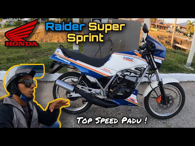 Vlog Test Kelajuan Honda Raider Super Sprint ..Rxz Pun Kalah class=