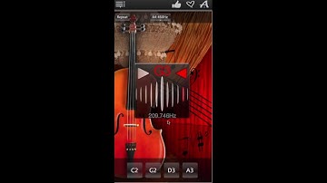Chromatic Cello Tuner App - tune your cello using the microphone input