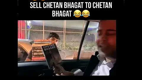 When someone tries to sell chetan bhagat to chetan bhagat