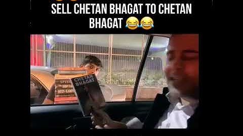 When someone tries to sell chetan bhagat to chetan bhagat