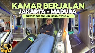 FASILITAS LUAR BIASA , JAKARTA - MADURA FULL REBAHAN !! Trip Bus Sleeper Gunung Harta TERBARU Euro5.