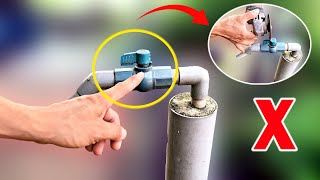 American Plumber's Genius: Fixing Broken Faucets with Simple PVC Pipe Trick