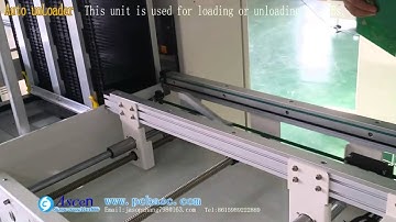 Automatic PCB unloader Pcb Board Handling Esd Magazine Loader Unloader