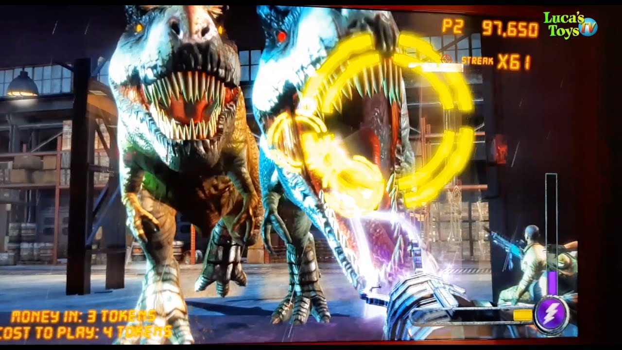 T-Rex Trouble Dinosaur shooting arcade game