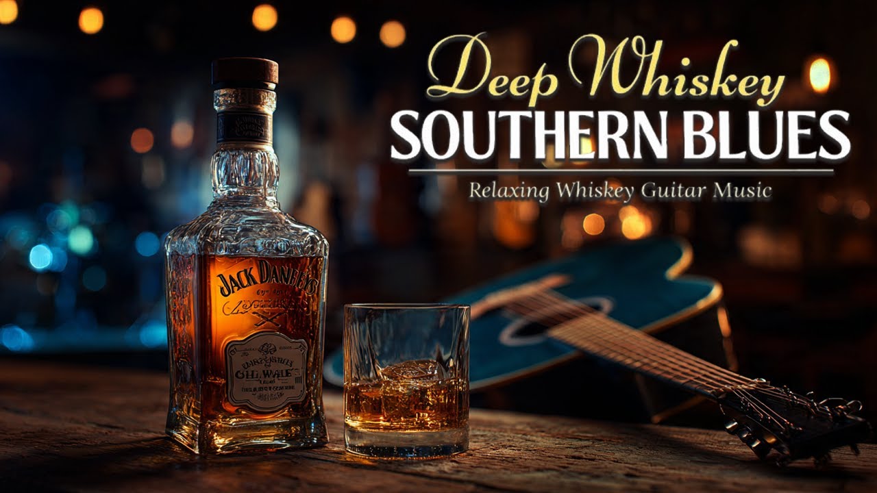 Deep Blue Whiskey Blues – Acoustic Southern Guitar, Smoky Jazz Blues, Late Night Chill Vibes