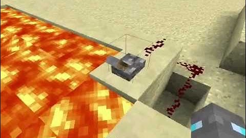 Minecraft 1.7 Piston Lava Bridge