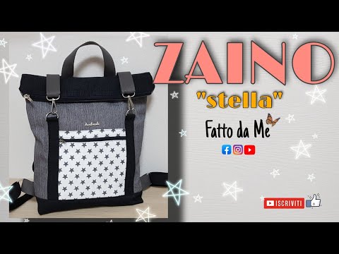 Video: Modello di uno zaino. Accessorio moda fai da te