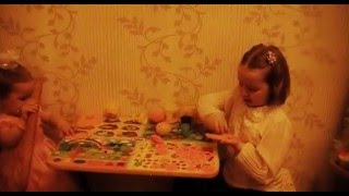 Школа Светланы: лепим круги из плей до. School Svetlana: make circles from Play Doh.