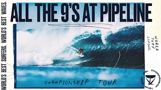 All The 9s At Pipe Since 2018 // Lexus Pipe Pro Presented by Yeti  Watch live Jan 29 to Feb 10