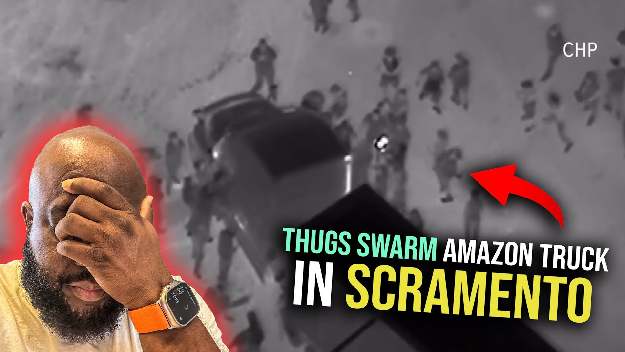 Thugs Swarm Amazon Truck Driver After Street Race Takeover In thugs-swarm-amazon-truck-driver-after-street-race-takeover-in