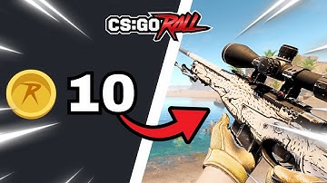 10 COINS TO AN AWP LONGDOG! (CSGORoll)