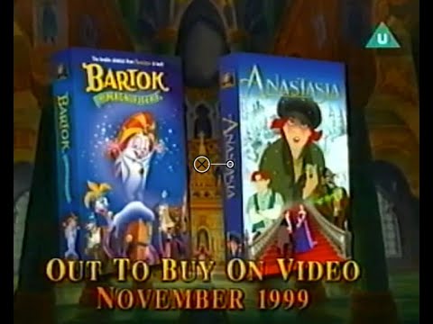 Anastasia the animated movie and Bartok - Available on VHS | 20th ...