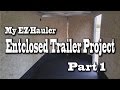 EZ-Hauler 7x16 Enclosed Trailer Paint and Bed Liner Project - Part 1 EZ-Hauler 7x16 Enclosed Trailer Paint and Bed Liner Project - Part 1