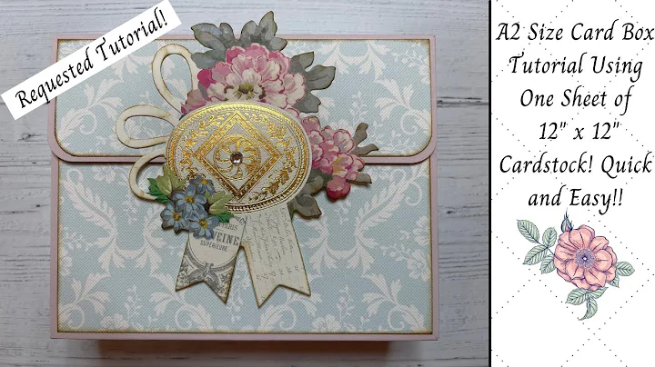 A2 Card Box Tutorial Using One Sheet of 12" x 12" ...