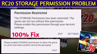 ✅ real cricket 20 storage permission problem | rc 20 storage permission problem | real cricket 20