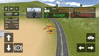 Game Taxi Terbang | Flying Car Transport Simulator - Android Gameplay screenshot 5