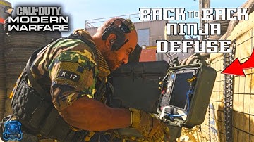 Back to Back Ninja Defuse! 💣 (Modern Warfare Funny Moments)