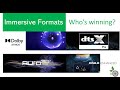 Immersive Formats Who's winning? Dolby Atmos, dts:x, Auro-3d, IMAX Enhanced