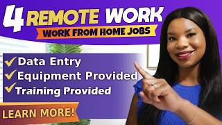 ✅ Non-Phone Data Entry WFH Job | 4 Jobs | Remote Work From Home Jobs! screenshot 2