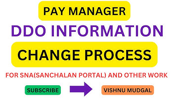 DDO Information update | paymanager ddo information update | ddo information on paymanager