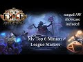Poe 323 affliction  my top 6 minion league starters for affliction
