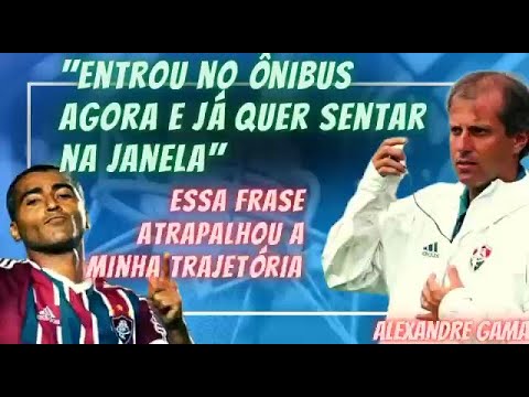 Alexandre Gama relembra da polêmica com o Romário quando os dois trabalhavam no Fluminense.