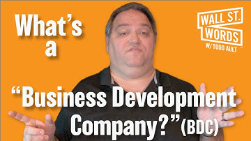 Wall Street Words word of the day = Business Development Companies