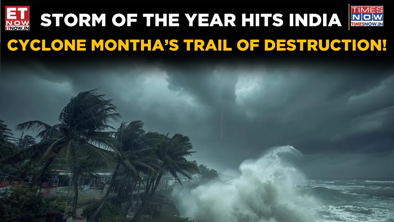 Cyclone Montha Hits Land! Heavy Damage In Odisha, Andhra | IMD’s Big ...