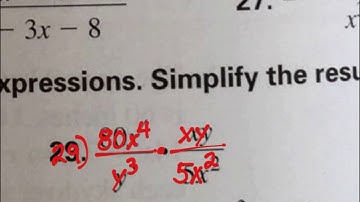 Multiplying Rational Expression: Monomials