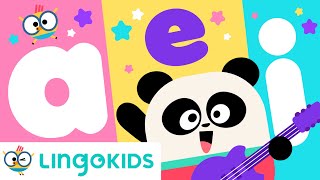 A-E-I-O-U 🎸🎵 VOWELS SONG | Phonic Song for Kids | Lingokids