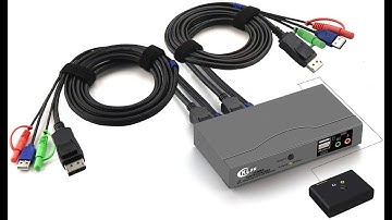 CKLau 4Kx2K@60Hz 2 Port Displayport KVM Switch (21DP-N) installation video
