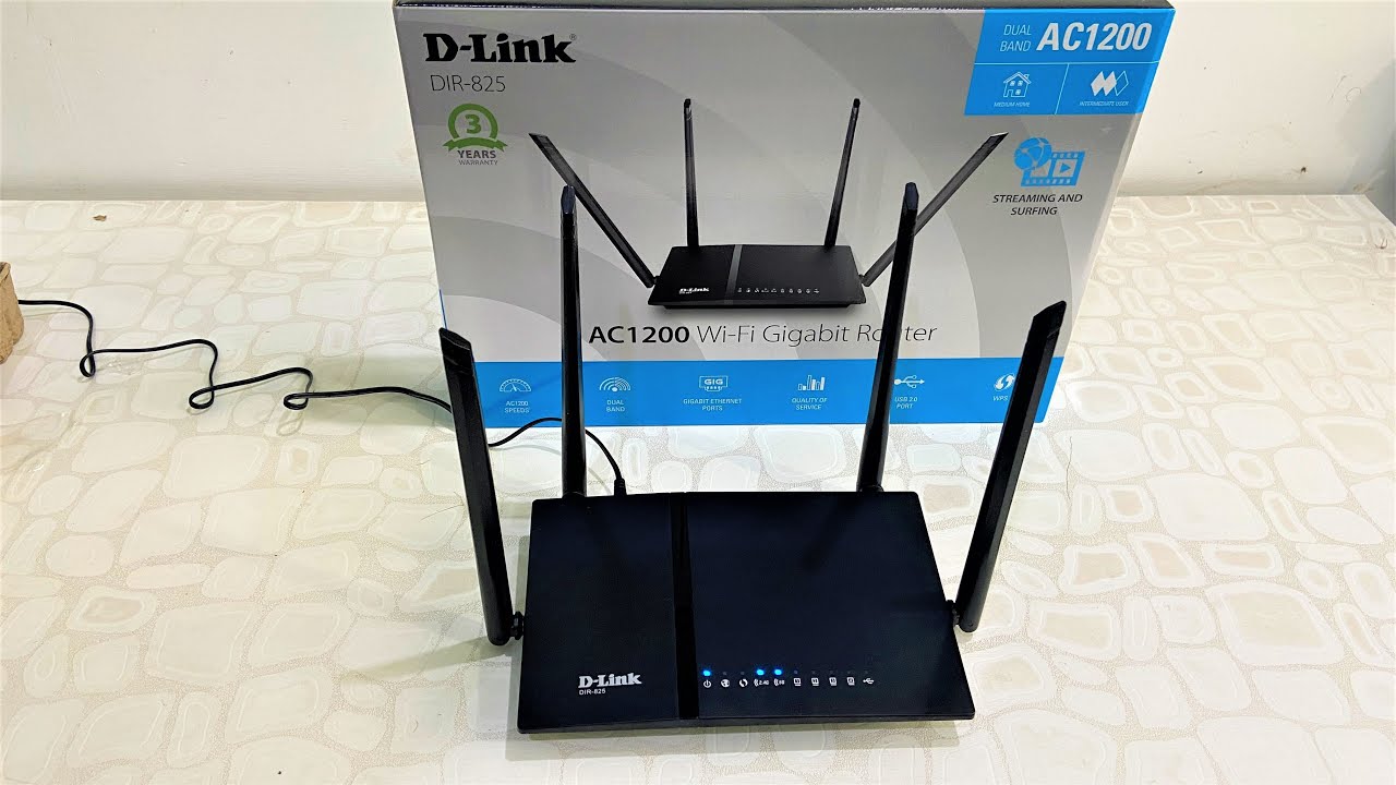 Sticky disloyalty Unnecessary D-Link Dual Band Gigabit Wi-Fi Router (DIR 825) Unboxing & Review - YouTube